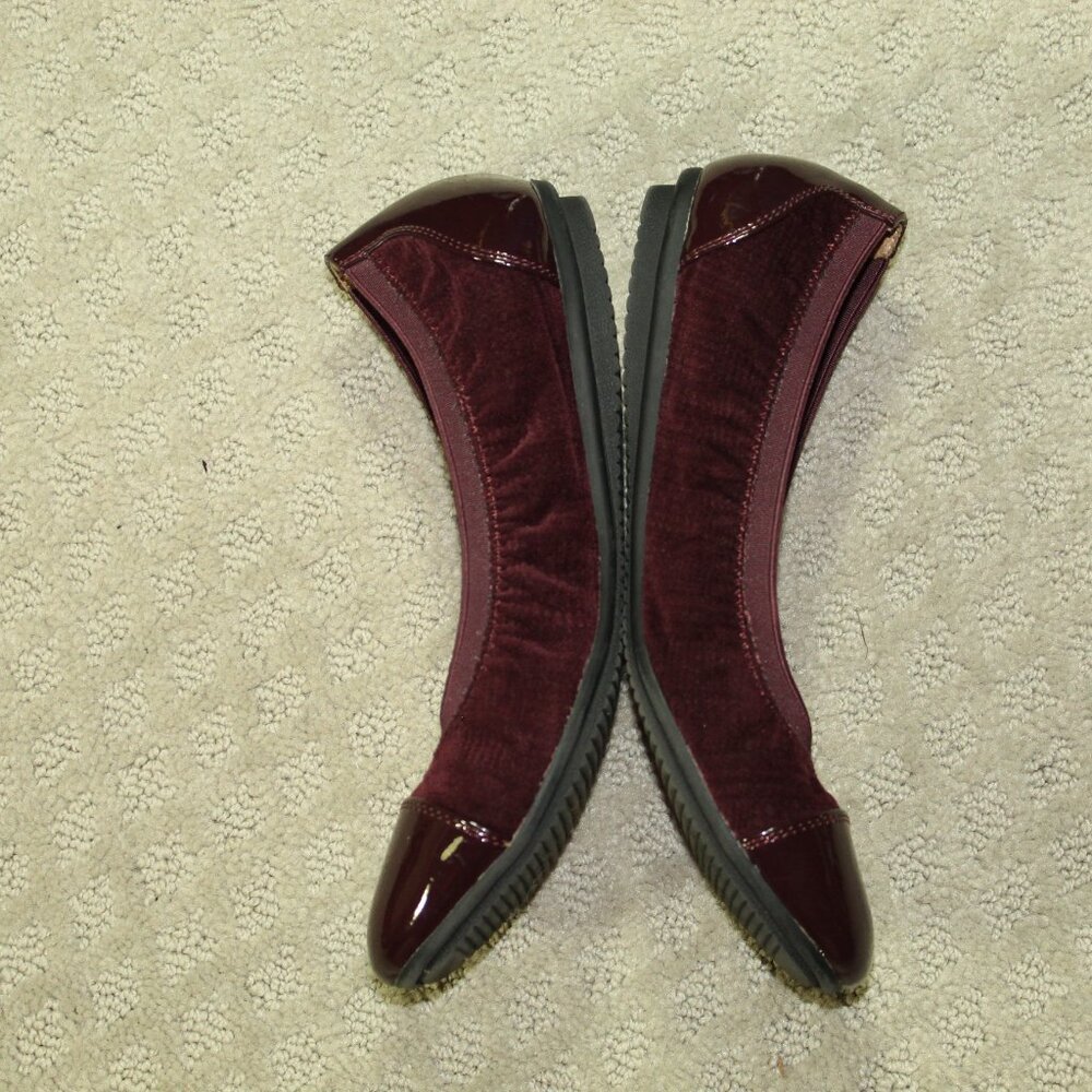 Croft & Barrow Ortholite Womens 73277 Sz 7.5M Maroon Ballet Flats - Picture 3 of 6